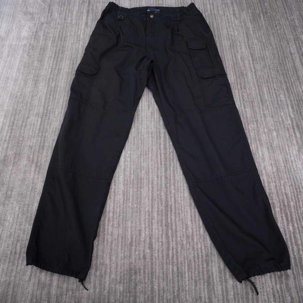 5.11 Tactical Cargo Pants Mens 36x34 Fit 33x31.5 Black Ripstop Utility 74273